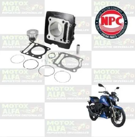 KIT CILINDRO RTR200 APACHE TVS JAPAN NPC N9325250-K