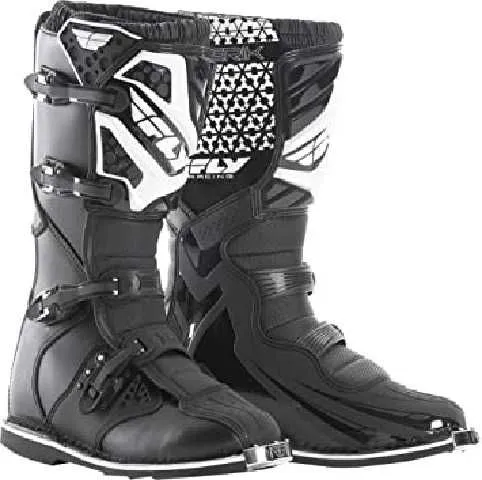 BOTA MX NINO FLY NEGRO BLANCO TY6 LUJO T37 COLOMBIANO